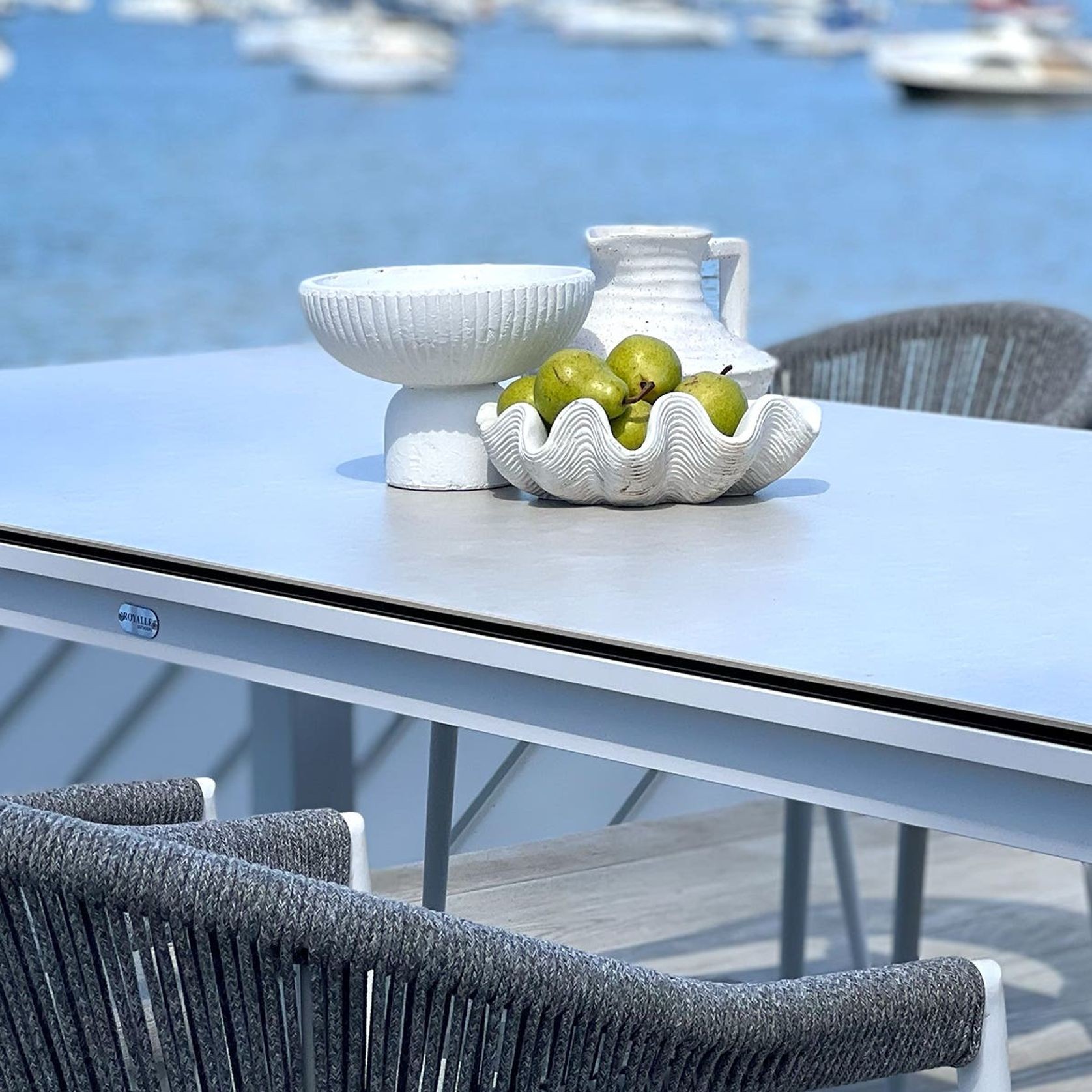 Adele Outdoor Ceramic Bar Table -140 x 74cm gallery detail image