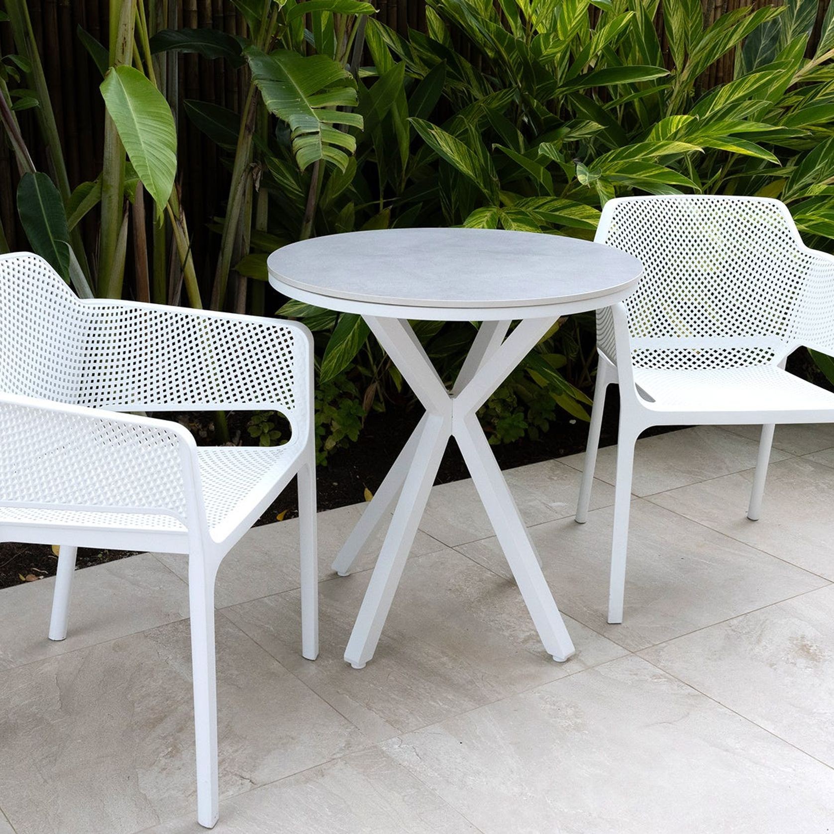 Adele Outdoor Ceramic Table 72cm Round ArchiPro AU