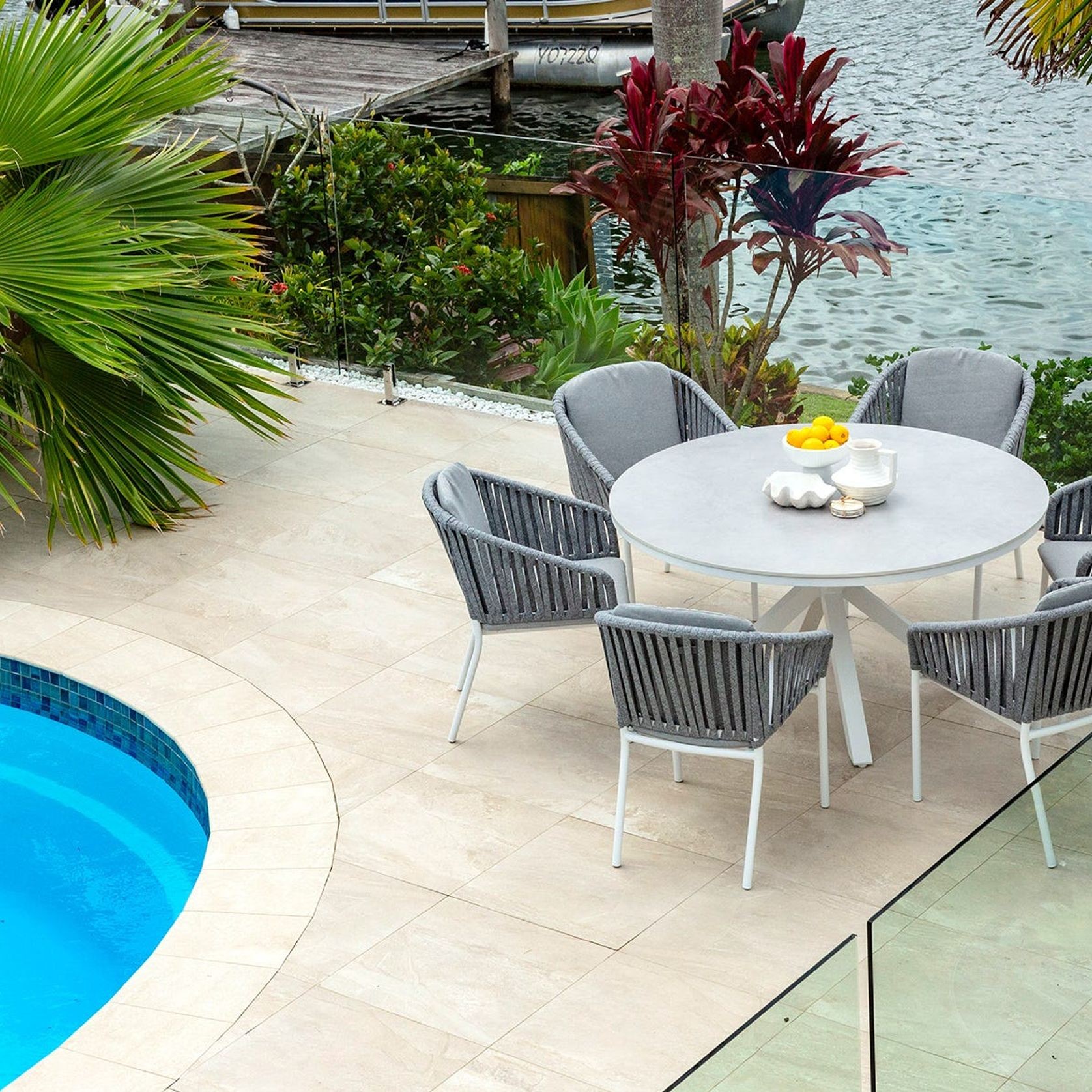 Adele Outdoor Ceramic Table 140cm Round ArchiPro AU