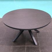Adele Round Ceramic Table With Nivala Chairs 7pc Outdoor Dining Setting gallery detail image