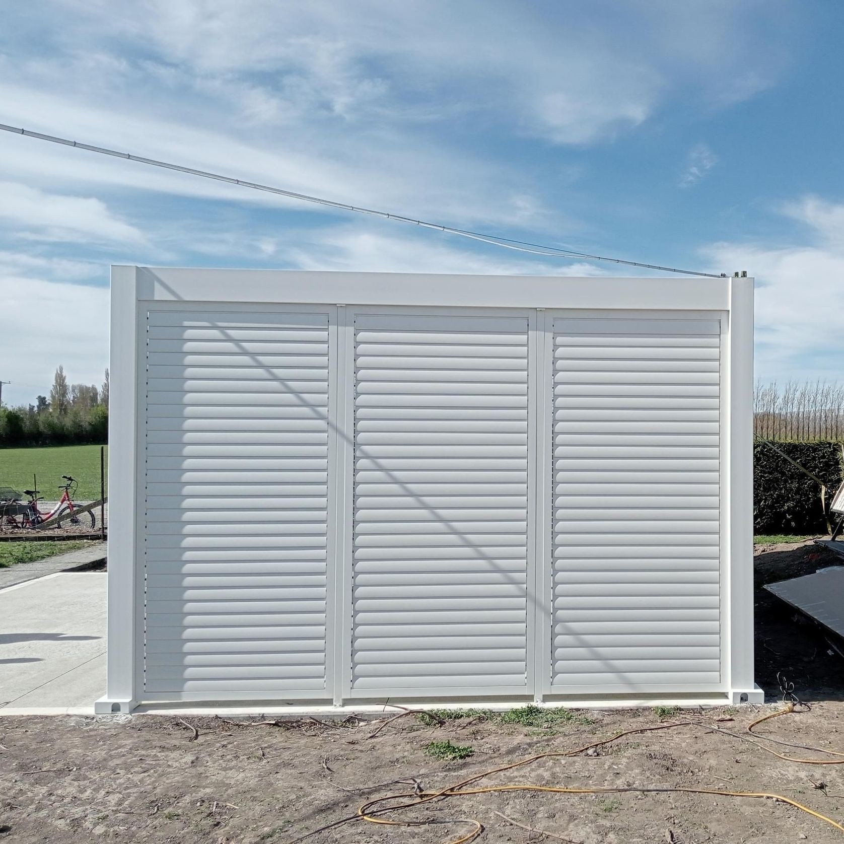 Tasman Freestanding Pergola Shutter Wall gallery detail image