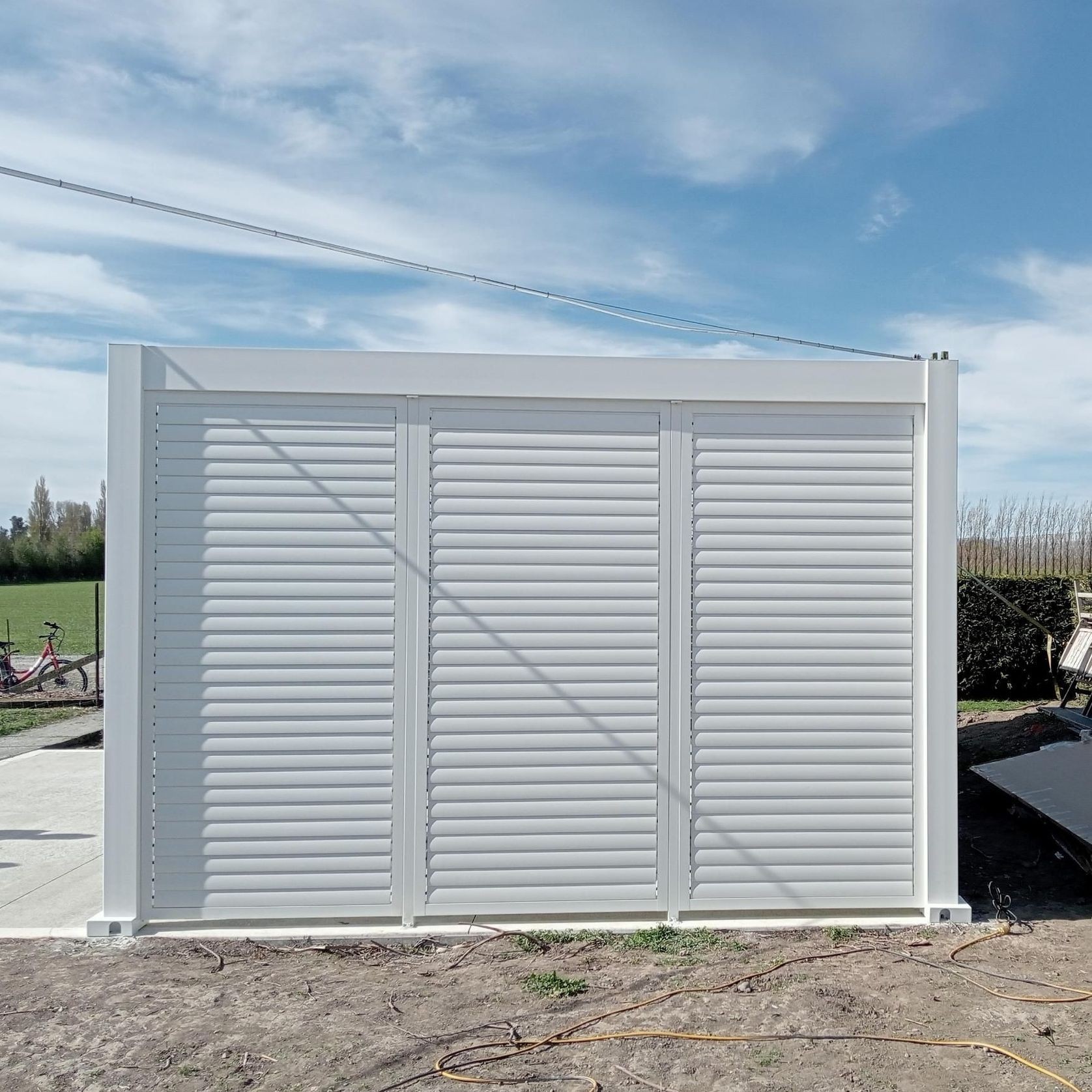 Baltic Freestanding Pergola Shutter Wall gallery detail image