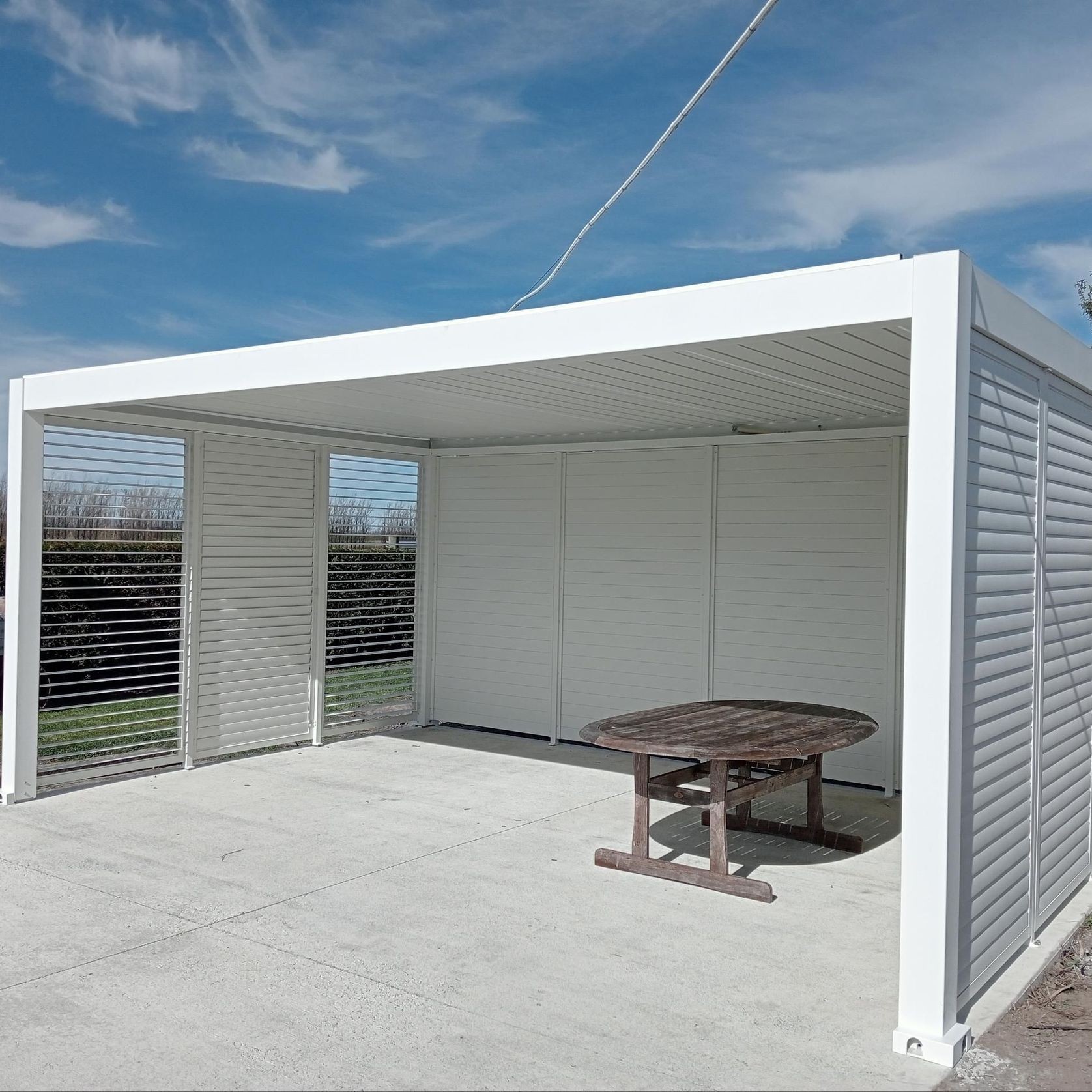 Tasman Freestanding Pergola Shutter Wall gallery detail image