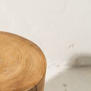 Ama Teak Stool Raw Finish gallery detail image