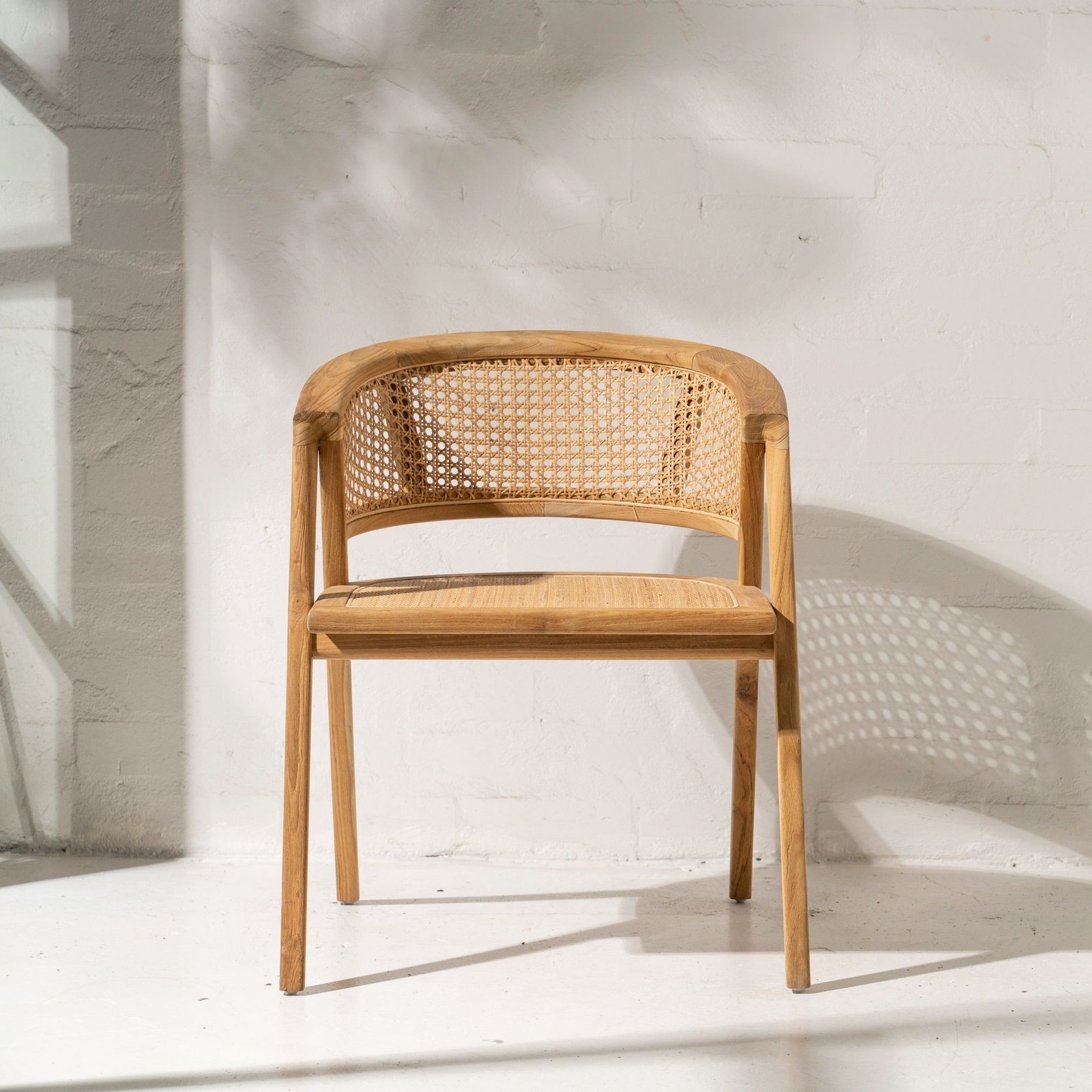 Amalia Rattan Rounded Dining Chair gallery detail image