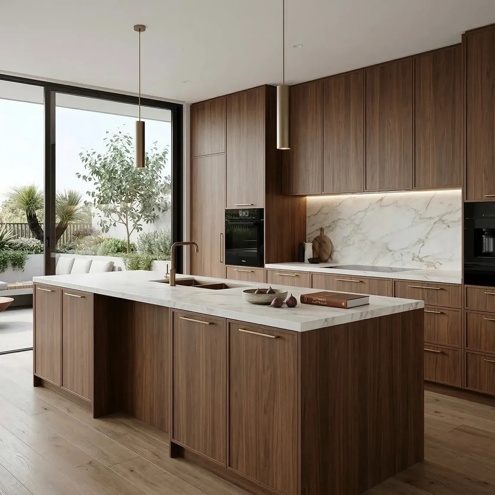 American Walnut Timber Veneer Panel A/B UV-Coated FOSB gallery detail image