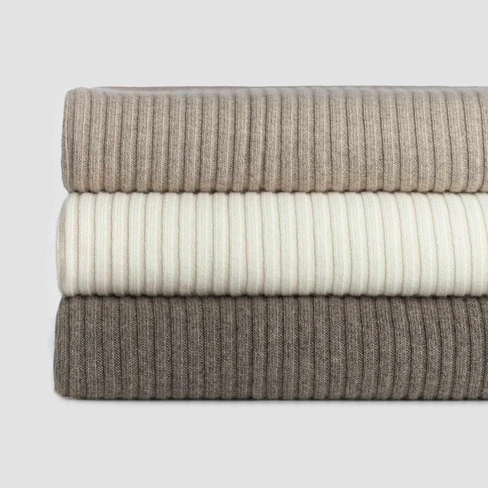 Wide Rib Angora & Merino Wool Blankets gallery detail image