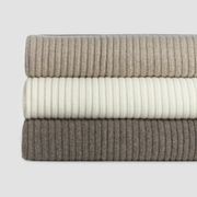 Wide Rib Angora & Merino Wool Blankets gallery detail image