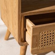 Aolani Teak and Rattan Bedside Table gallery detail image
