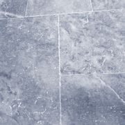 12mm Aqua Blue Marble French Pattern Tile - Tumbled gallery detail image