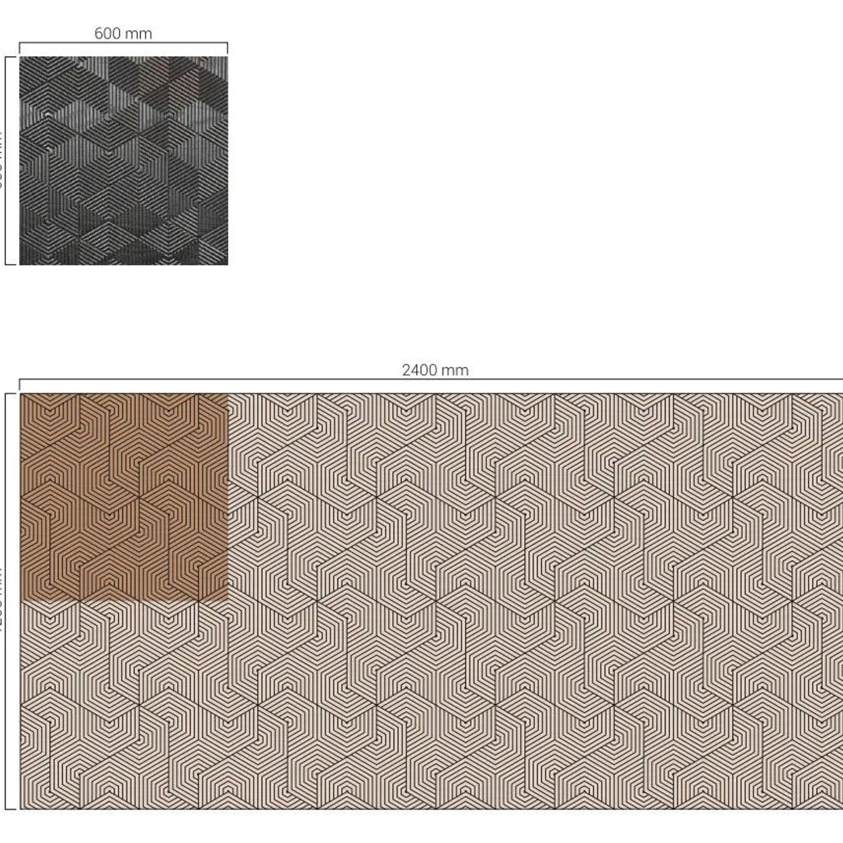 Architectural 3D MDF Wall Panel Futura gallery detail image