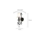 ARIA - Hampton Single Arm Wall Sconce - Dark Bronze gallery detail image