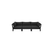 Newport Aluminium Outdoor Armless Sofa Set - 3 Seat gallery detail image