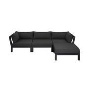 Newport Aluminium Outdoor Armless Sofa Set - 4 Seat gallery detail image