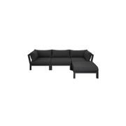 Newport Aluminium Outdoor Armless Sofa Set - 4PCS gallery detail image