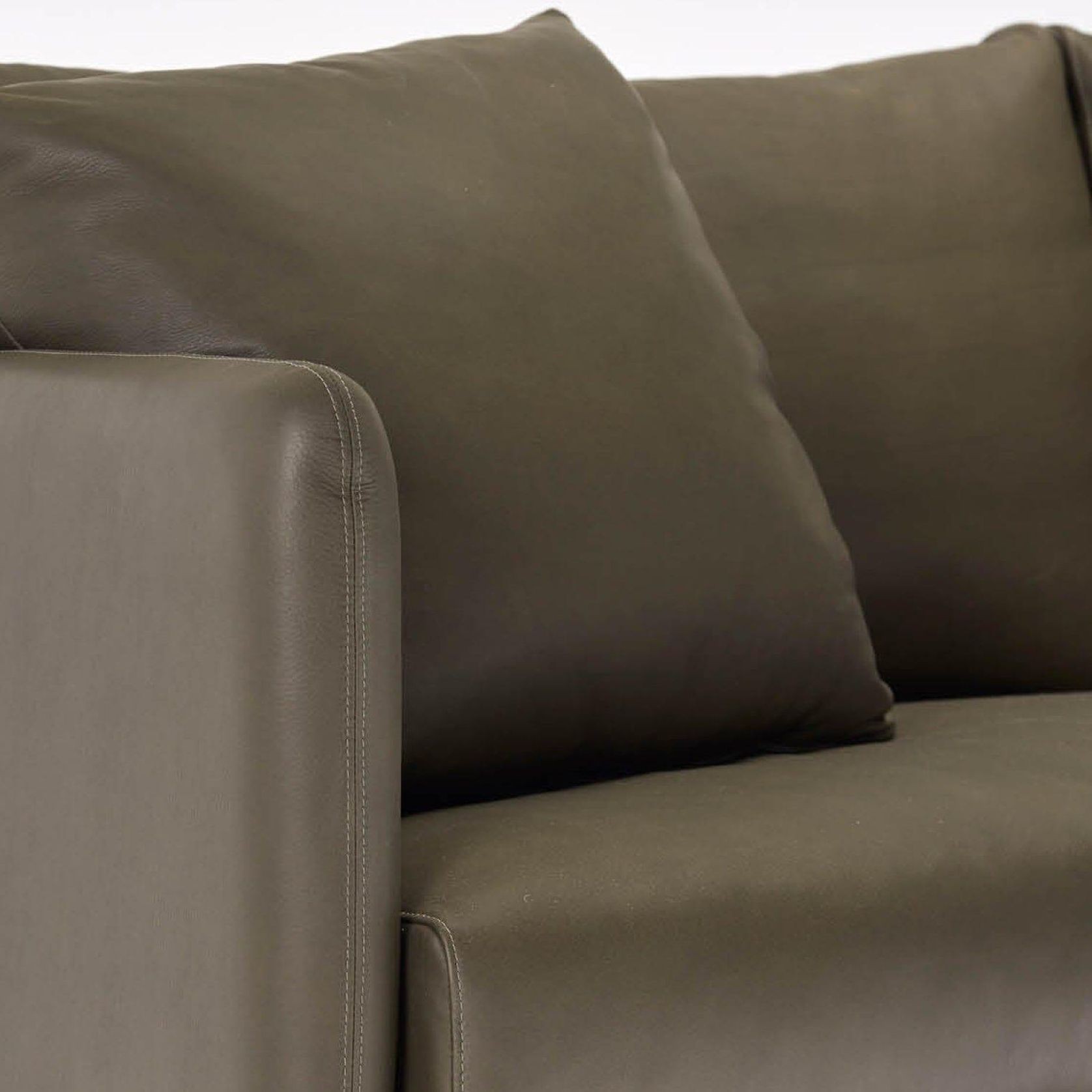 Avoca Leather Sofa gallery detail image