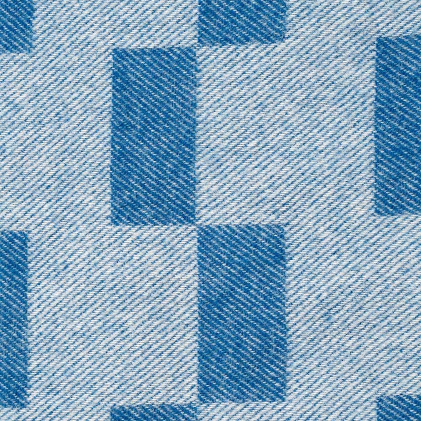 Ruanui Station Lambswool Throw - Backtrap Blue gallery detail image