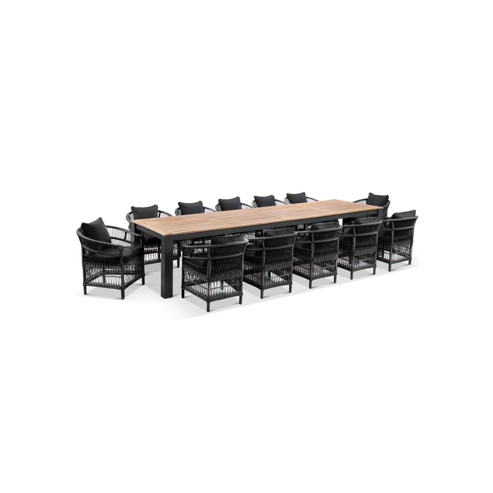 Balmoral 3.55m Outdoor Table with 12 Chairs gallery detail image