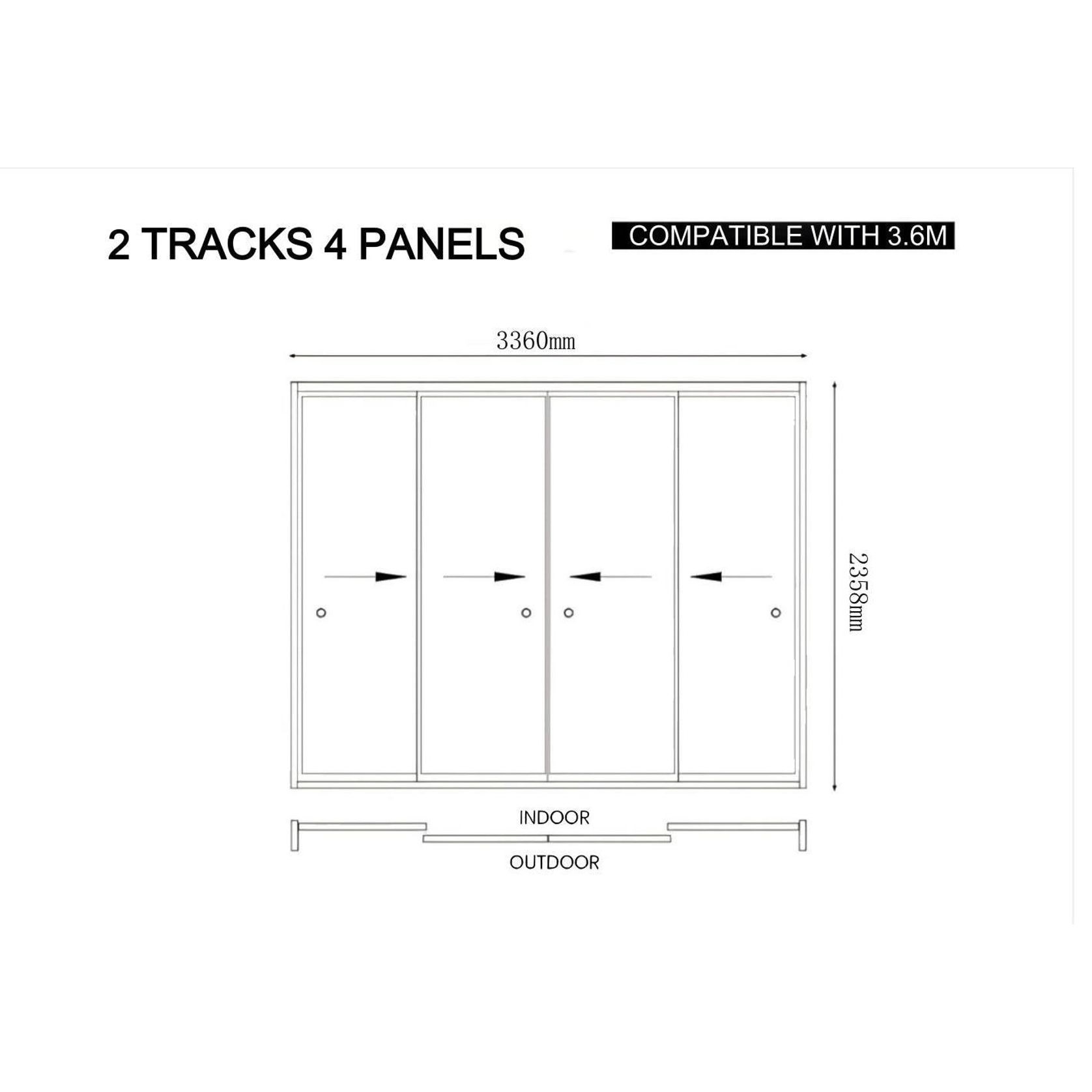 Glass Sliding Door For Baltic Freestanding Pergola gallery detail image