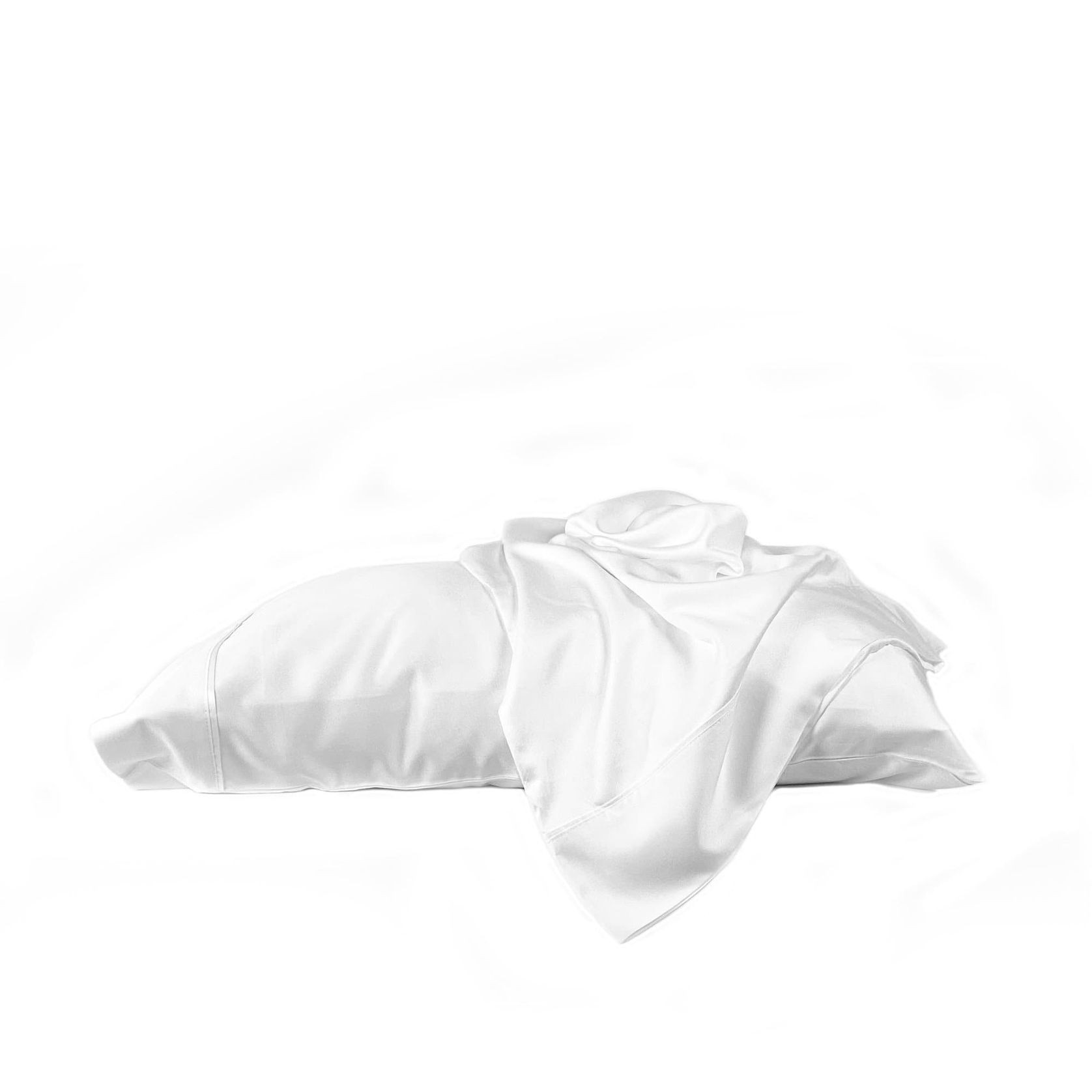 Silky Soft Bamboo Pillowcase Set - White gallery detail image