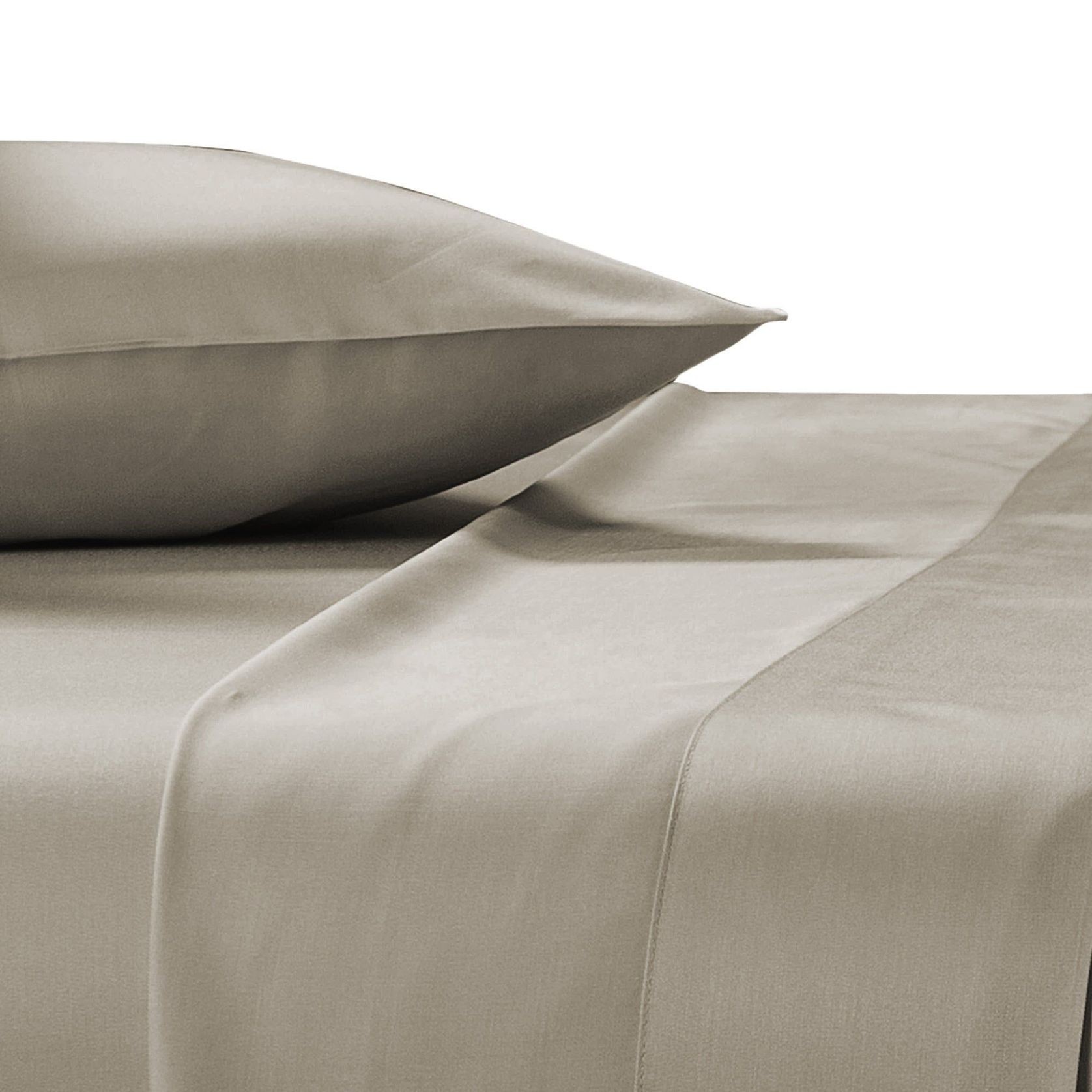Silky Soft Bamboo Standard Pillowcase Set - Latte gallery detail image
