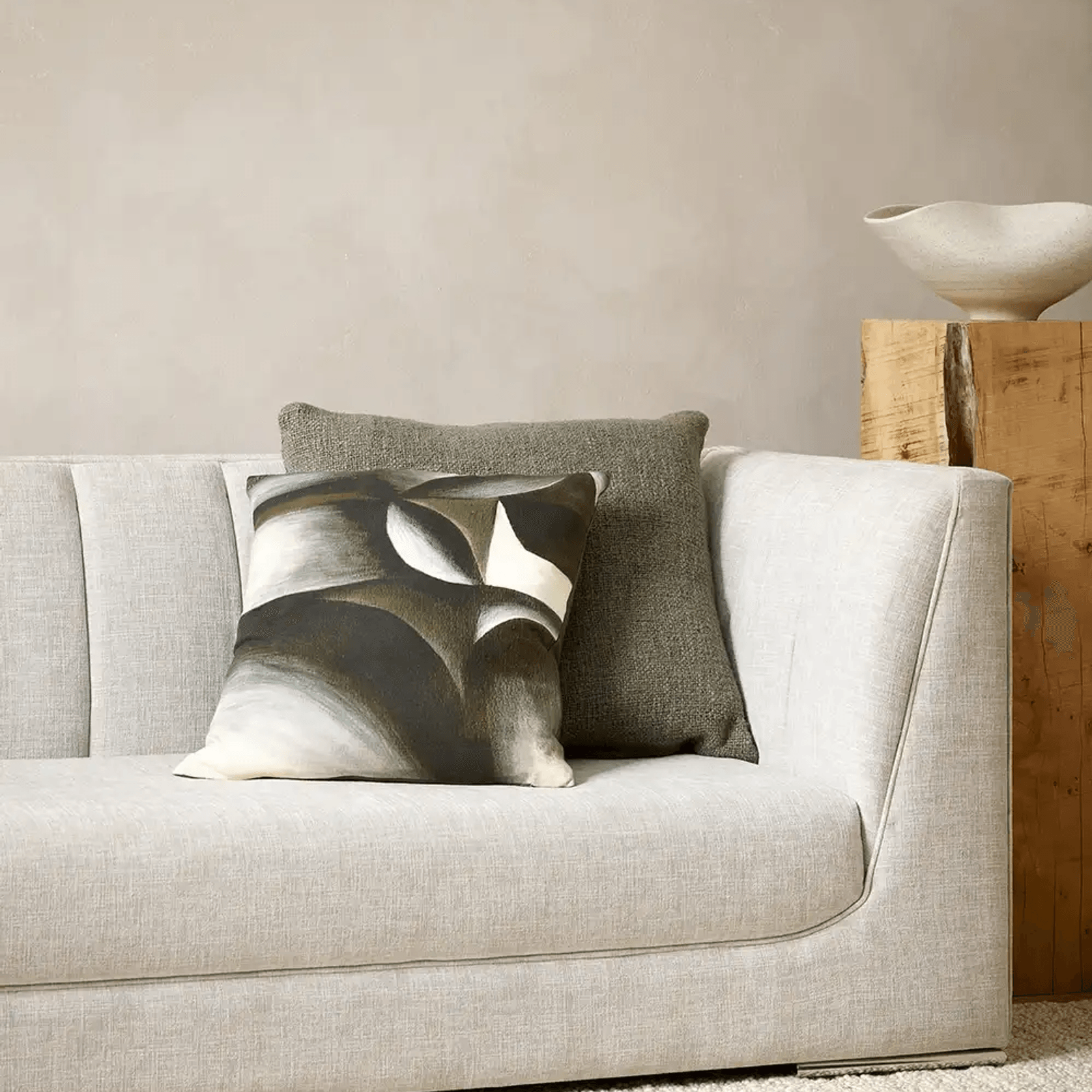 Baya Cyprian Cushion - Sage | Square - Two Sizes gallery detail image