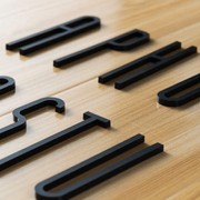 Black Letters and Numbers - 100mm gallery detail image