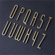 Golden Brass Letters and Numbers gallery detail image