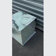 Cube Side Table - Twill Green Marble | Natural Stone Co. gallery detail image