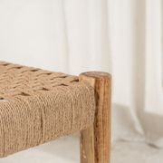 Bennu Woven Jute Bench Seat gallery detail image