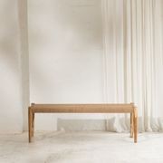 Bennu Woven Jute Bench Seat gallery detail image
