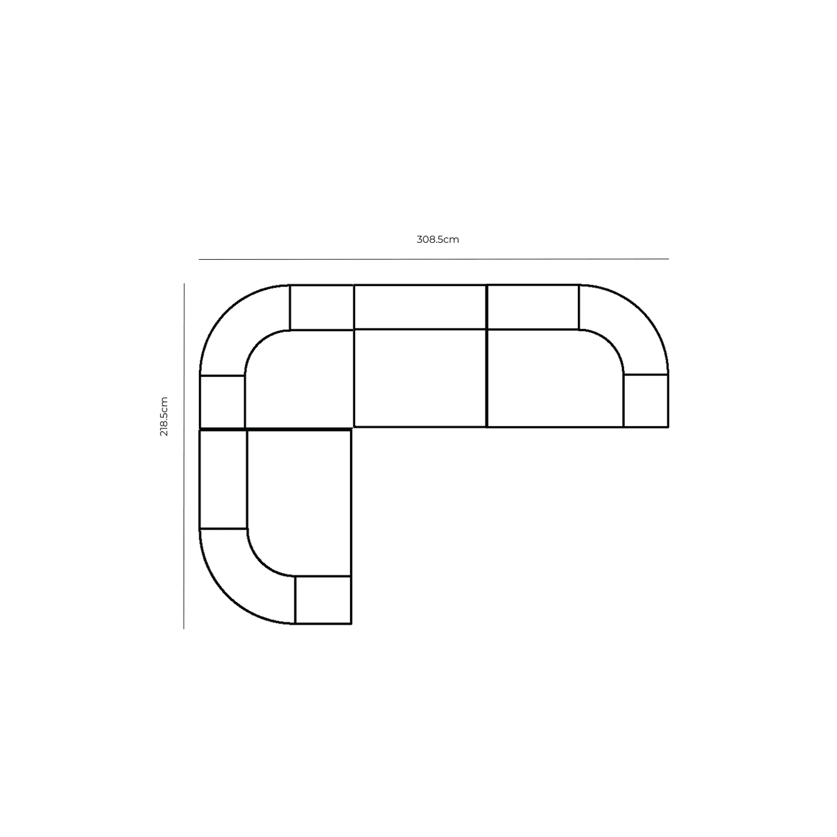 Berg LHF Closed Chaise Sofa - Eden Leaf gallery detail image