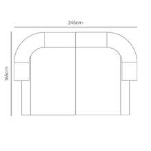 Berg Pit Sofa - Eden Leaf gallery detail image