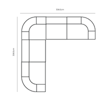 Berg Corner Sofa - Eden Leaf gallery detail image