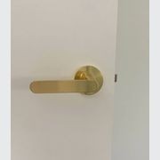 Brushed Brass Door Handle PASSAGE (63mm rose) I Mucheln BERKLEY Series gallery detail image