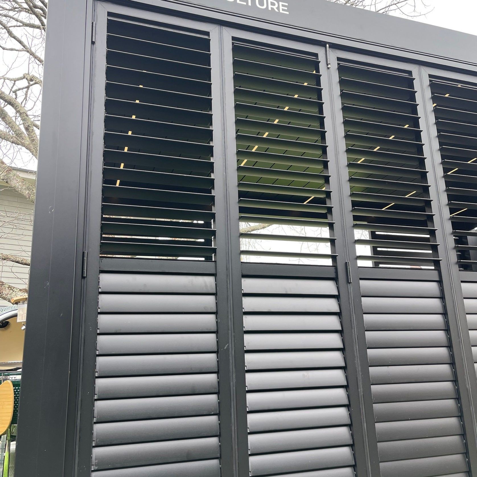Bifold Shutter Wall For Pacific Freestanding Pergola gallery detail image