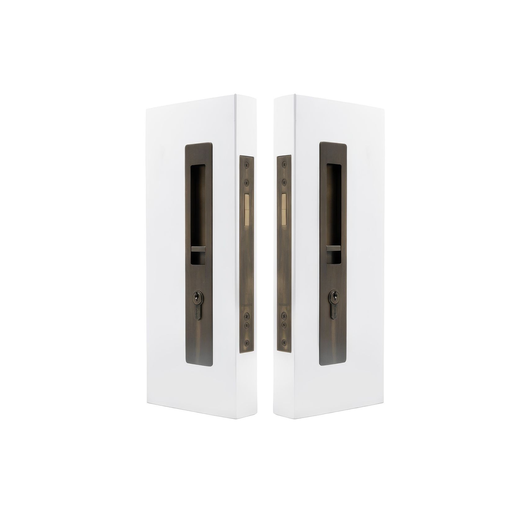 LUME - Locking Set - Integrated - 38-42mm Doors gallery detail image
