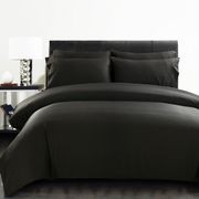 Silky Soft Bamboo Quilt Cover - Black gallery detail image
