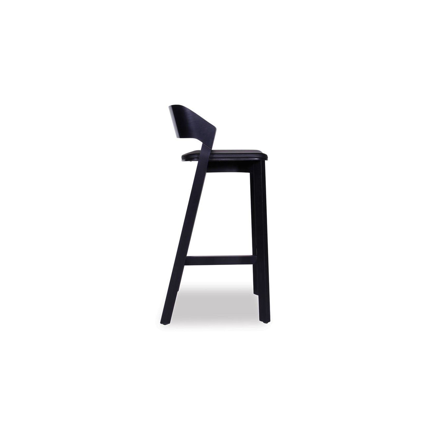 Merano Kitchen Stool - Black Stained  - by TON gallery detail image