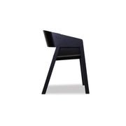 Merano Armchair - Black Stained - Black Pad - by TON gallery detail image