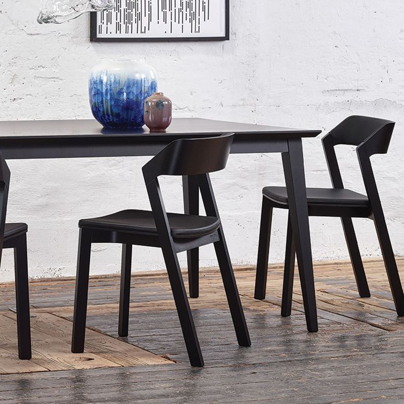 Merano Dining Chair - Black Stained - by TON gallery detail image