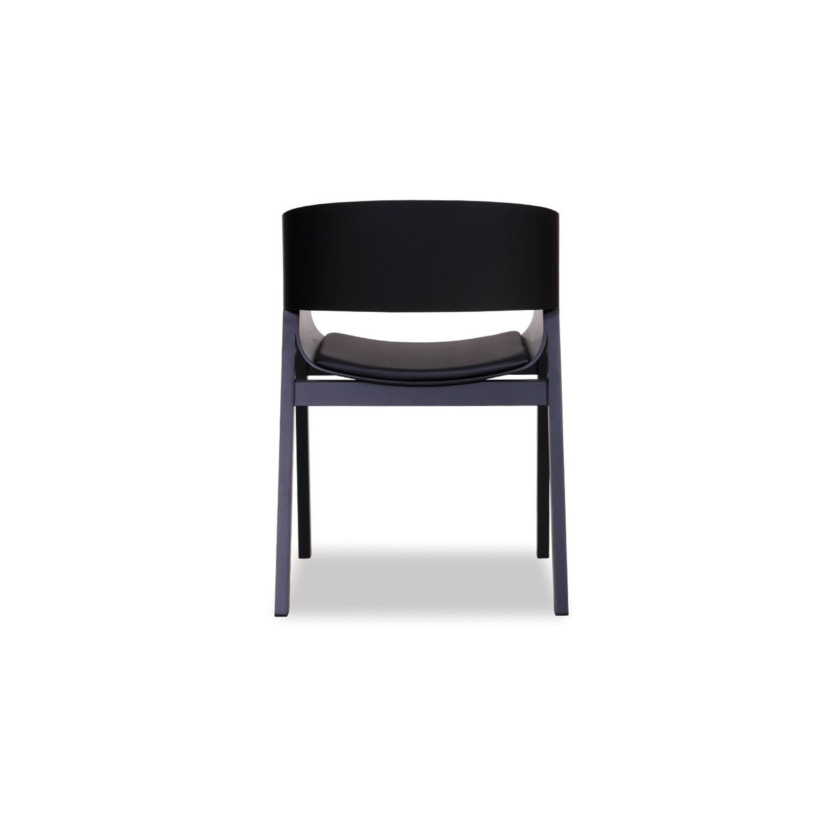 Merano Armchair - Black Stained - Black Pad - by TON gallery detail image