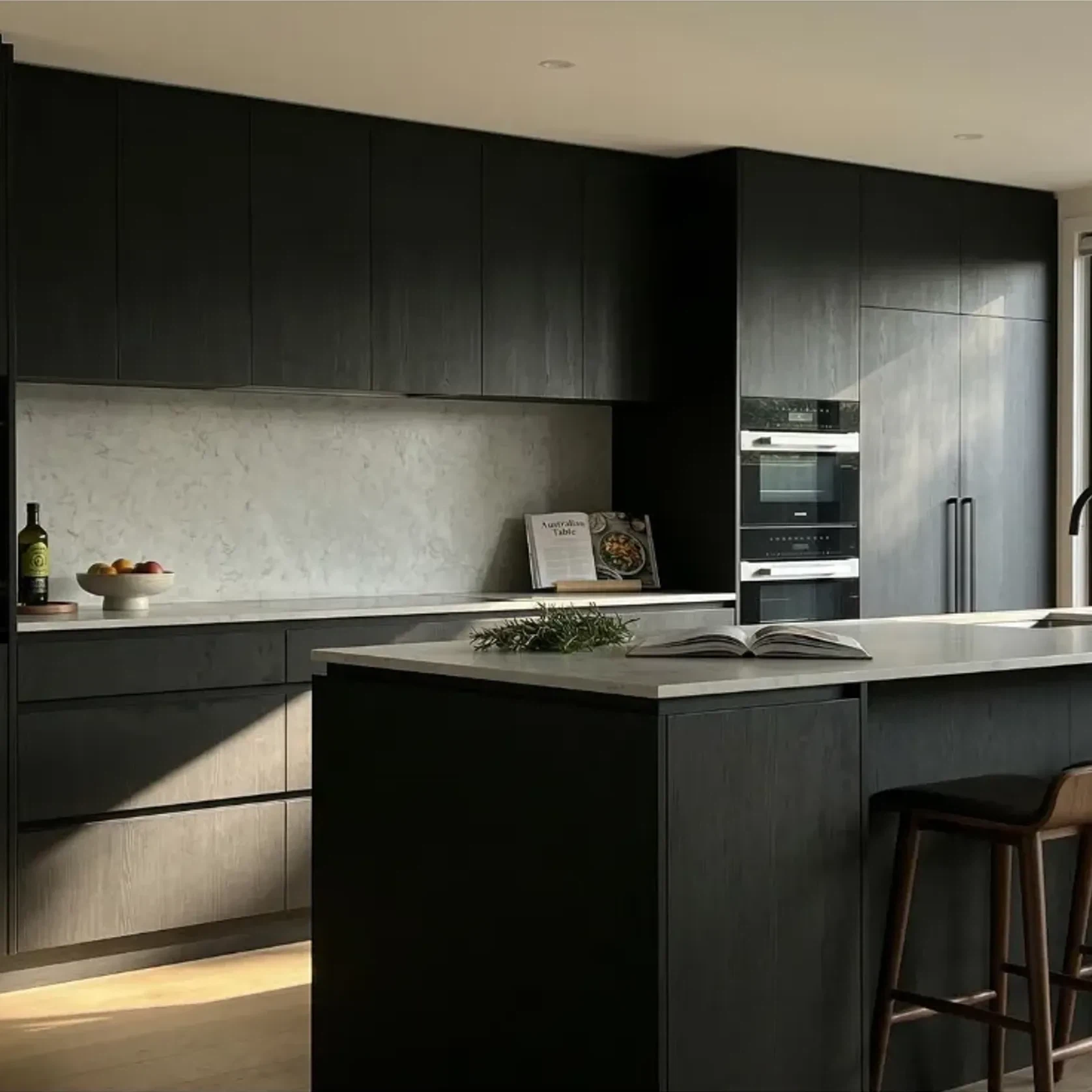Black Oak Veneer T&G Wall Panel UV-Coated A/BB gallery detail image