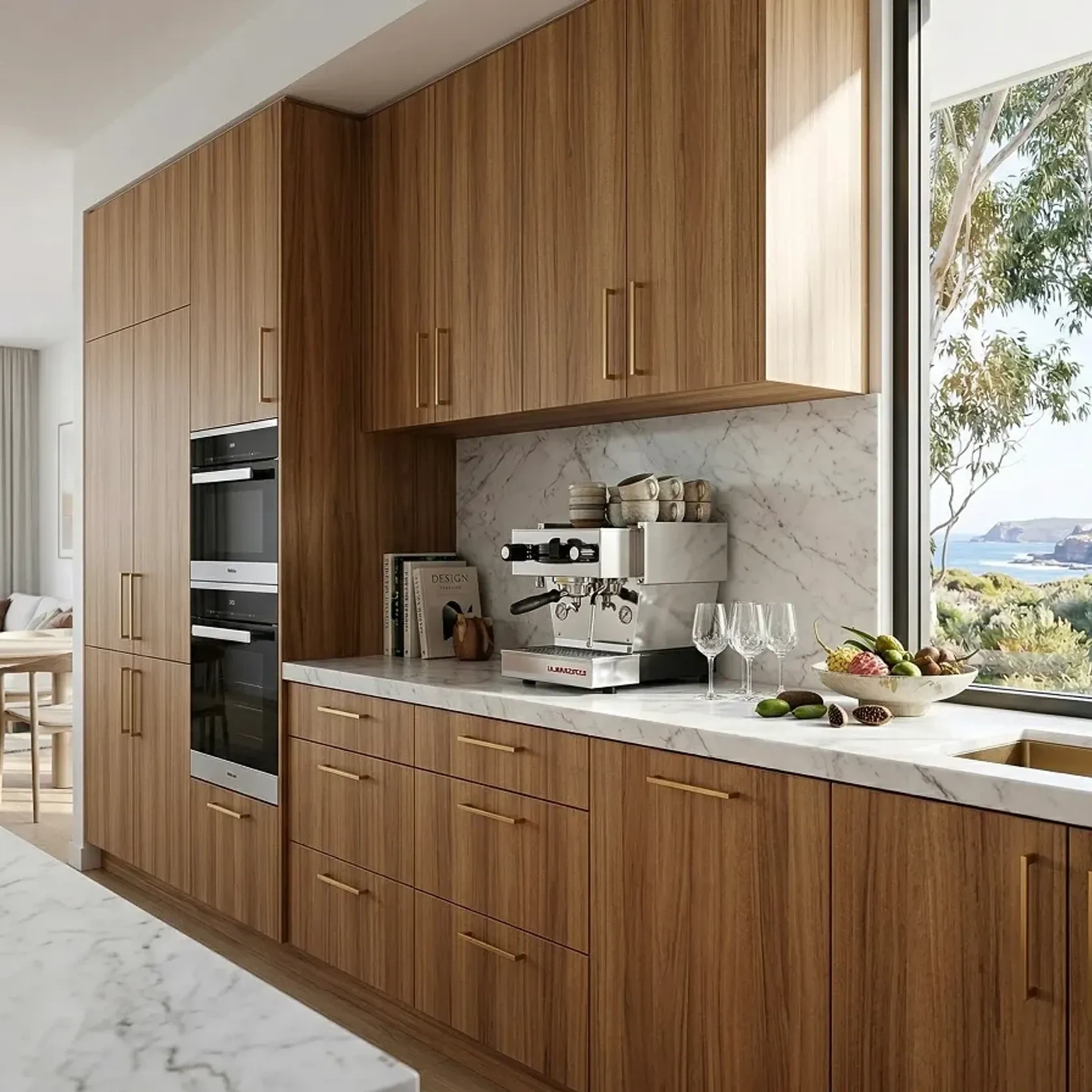 Blackbutt Timber Veneer Panel A/B UV-Coated FOSB gallery detail image