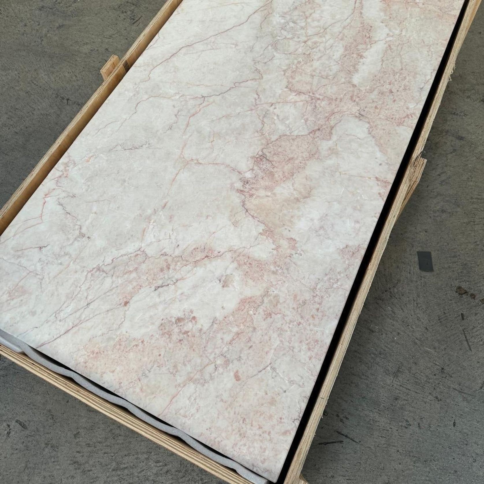 Block Coffee Table - Cream Rosa Marble gallery detail image