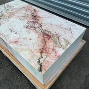 Block Coffee Table - Peach Pink Rose Marble gallery detail image