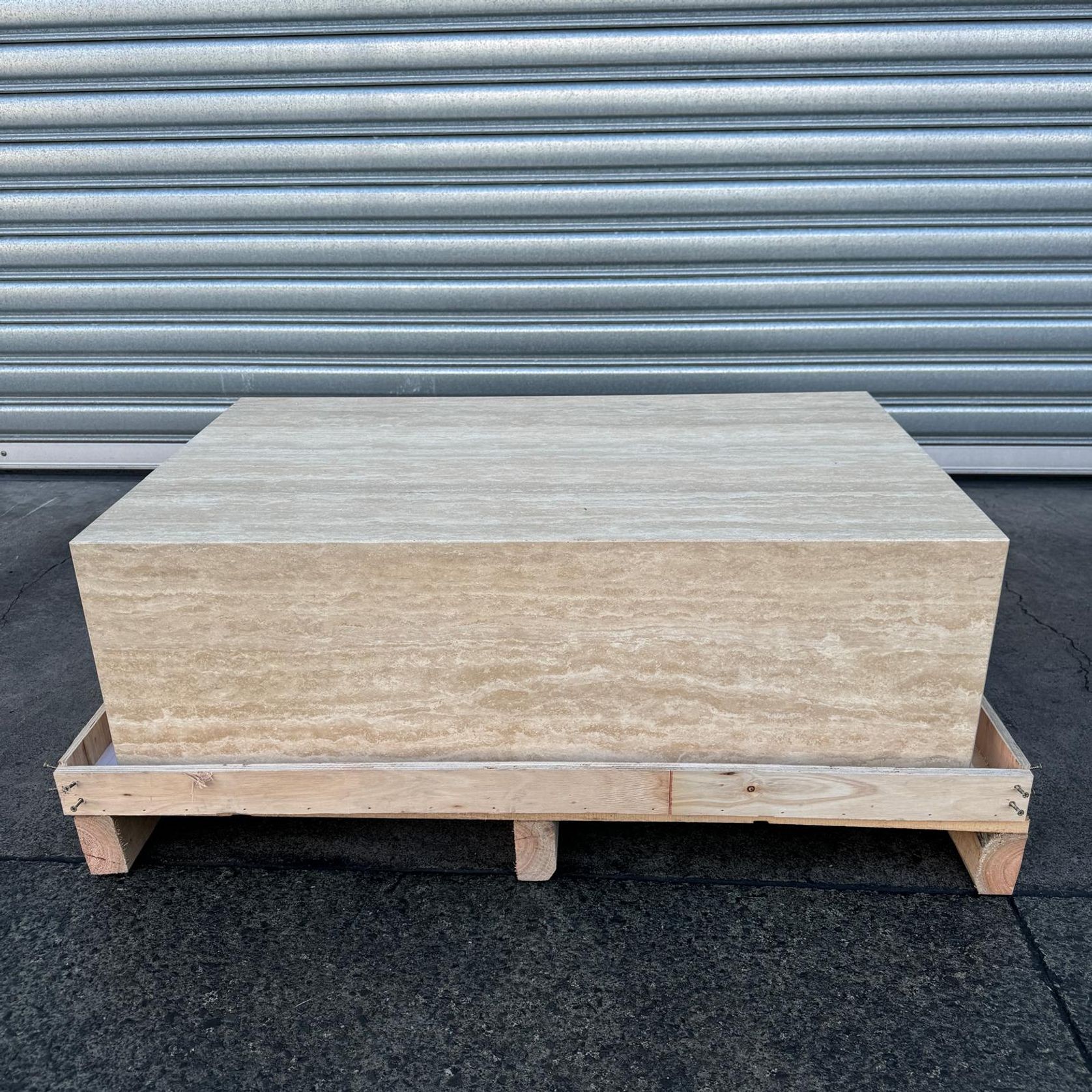 Block Coffee Table - Travertine gallery detail image