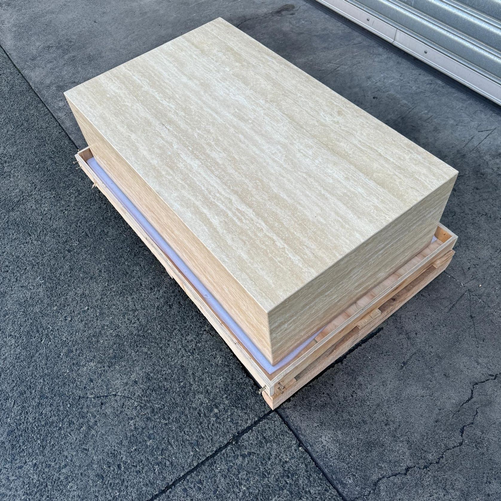 Block Coffee Table - Travertine gallery detail image