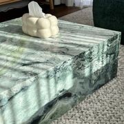 Block Coffee Table - Twill Green Marble gallery detail image