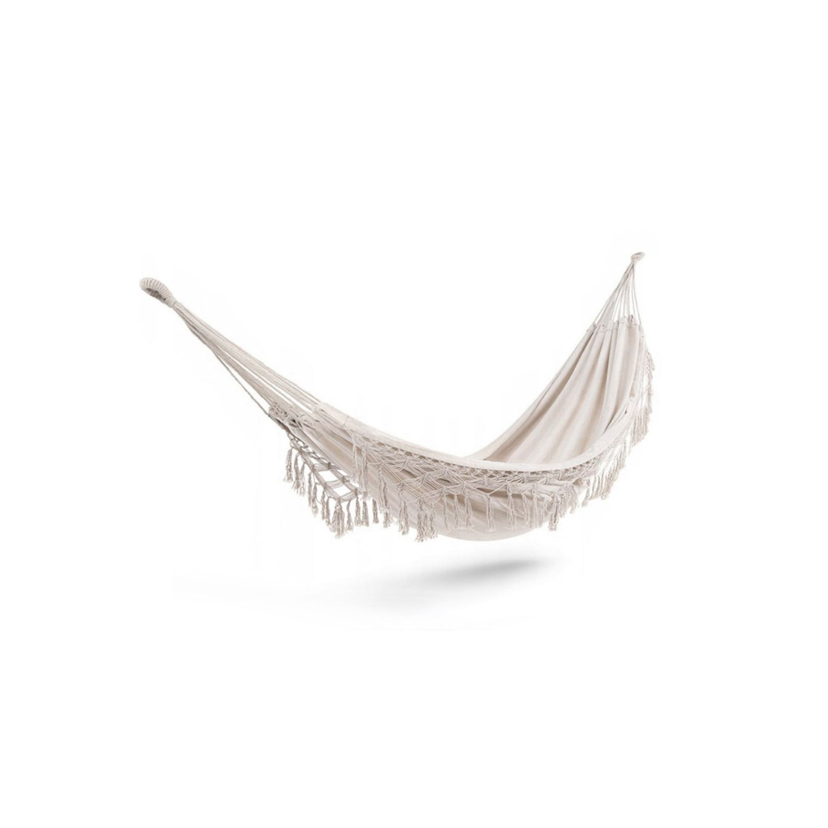 Boho Cotton Macrame Hammock Natural gallery detail image